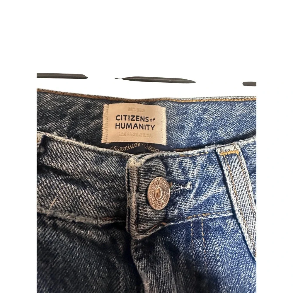 Citizens of Humanity Zurie High‎ Rise Straight Leg Blue Jeans Size 27 Preppy